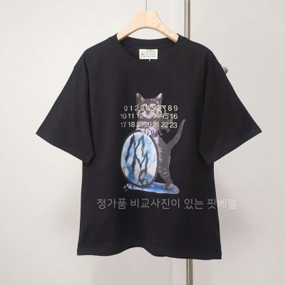[국내배송] 메* 마르지엘라 캣 클리터 프린팅 티셔츠