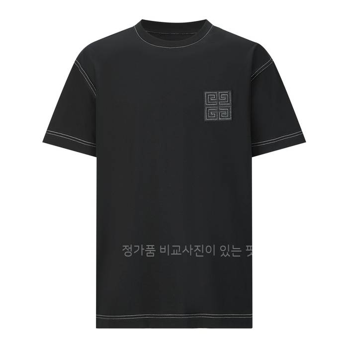 지*시 스티치 반팔티셔츠