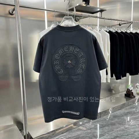 [국내배송] 크*하츠 덧댐자수로고 워싱 티셔츠