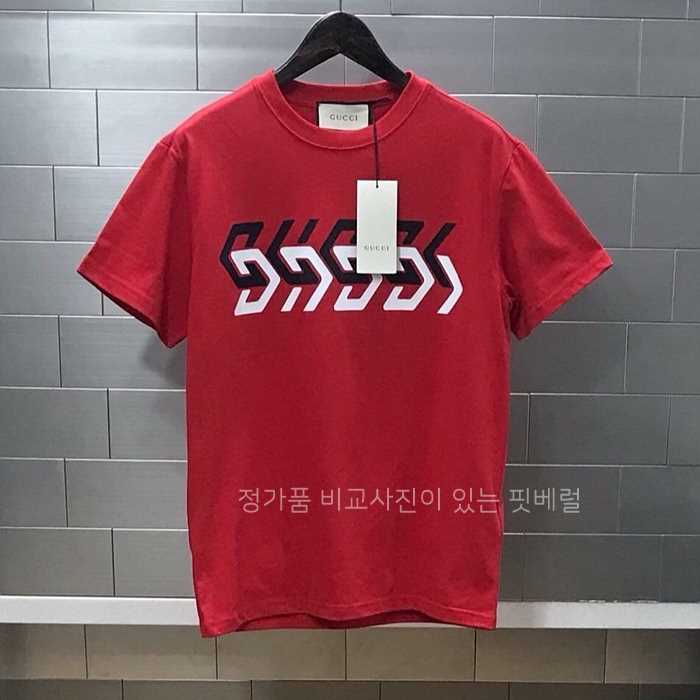 [국내배송] 구* 미러로고 반팔티셔츠