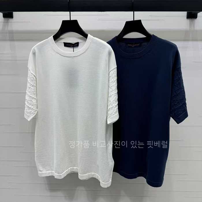 [국내배송] 루*비통 쇼트 슬리브드 코튼 크루넥 니트 웨어 (2color)