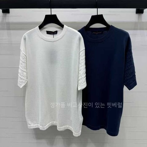 [국내배송] 루*비통 쇼트 슬리브드 코튼 크루넥 니트 웨어 (2color)