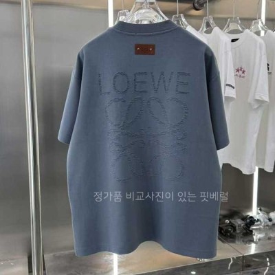 [국내배송] 로*베 아나그램 레이저자수 빅로고 패치 반팔티
