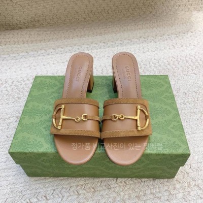 구* 홀스빗 슬라이드 슬리퍼 힐 5.5cm