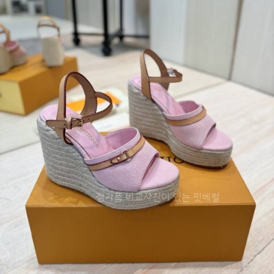 루*비통 헬리오스 웨지 샌들 12cm