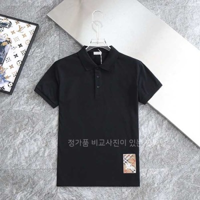 [국내배송] 버*리 패치로고 카라 티셔츠