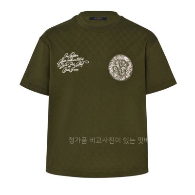루*비통 다미에 피케 반팔티셔츠