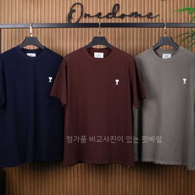 [국내배송] 아* 스몰로고자수 반팔티셔츠 (3color)