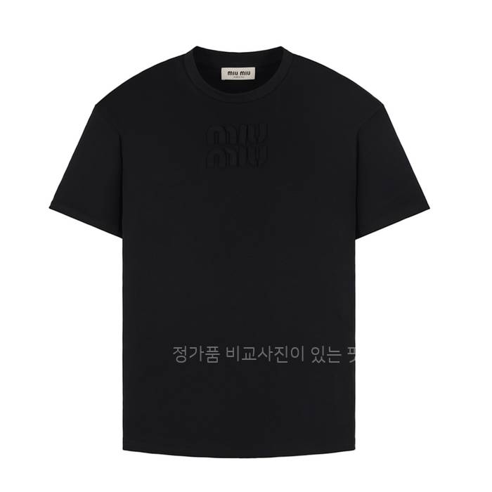 미*미우 로고 반팔티셔츠