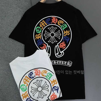 [국내배송] 크*하츠 멀티컬러 말발굽 반팔 티셔츠 (2color)