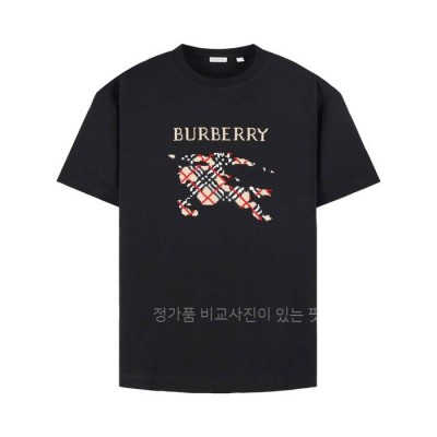 버*리 크로스 스티치 EKD 반팔티셔츠