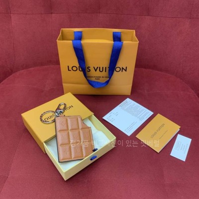 루*비통 M01478 LV 초콜릿 바 피겨린 키 홀더 백참