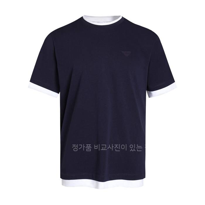 프*다 페이크 투피스 플록드 반팔티셔츠