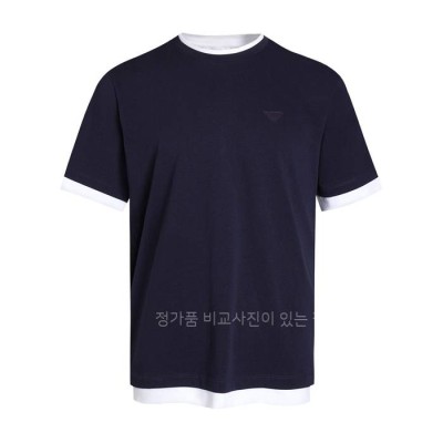 프*다 페이크 투피스 플록드 반팔티셔츠