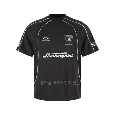 발*시아가 람보르기니 자수 저지 반팔티셔츠