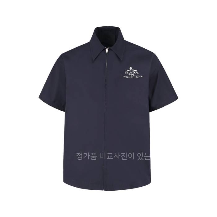프*다 집업 반팔 셔츠