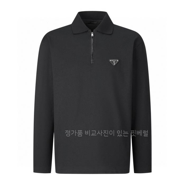 프*다 로고 폴로 반집업 반팔티셔츠