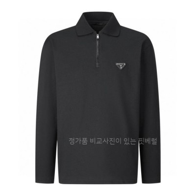 프*다 로고 폴로 반집업 반팔티셔츠
