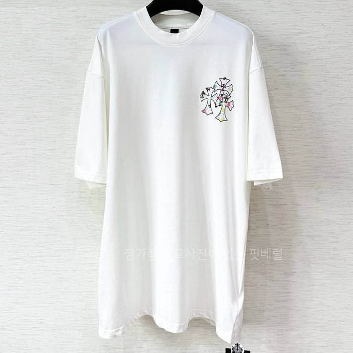 크*하츠 산스크리트 크로스 반팔티셔츠