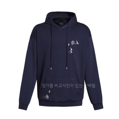 루*비통 엠브로이더드 시그니처 후드티셔츠