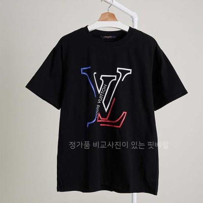 [국내배송] 루*비통 컬러 레터링 LV 그래픽 코튼 티셔츠