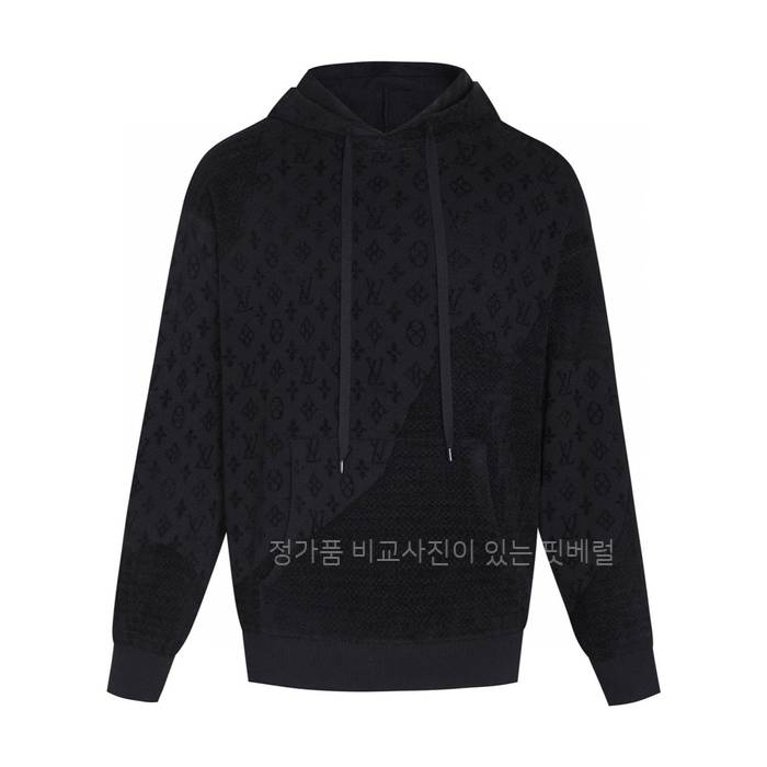루*비통 그래픽 자카드 후드티셔츠
