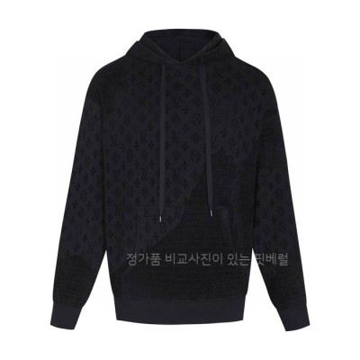 루*비통 그래픽 자카드 후드티셔츠