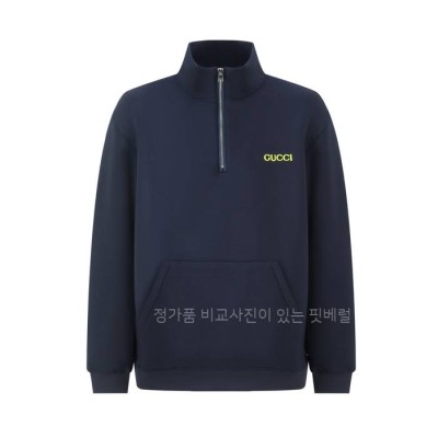 구* 로고 반집업 스웨트셔츠 맨투맨