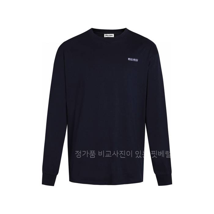 미*미우 로고 긴팔티셔츠