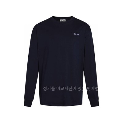 미*미우 로고 긴팔티셔츠