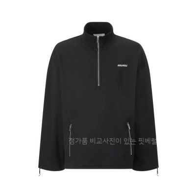 미*미우 반집업 하이넥 스웨트셔츠 맨투맨