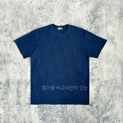 [국내배송] 디* 25 홀마크 오블리크 반팔티셔츠