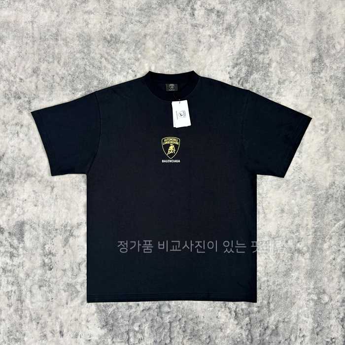 [국내배송] 발*시아가 람보르기니 25 콜라보 오토모빌리 반팔티셔츠