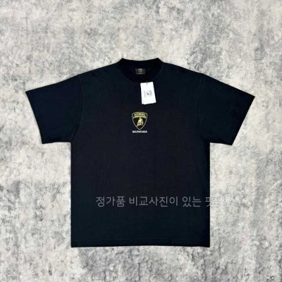 [국내배송] 발*시아가 람보르기니 25 콜라보 오토모빌리 반팔티셔츠