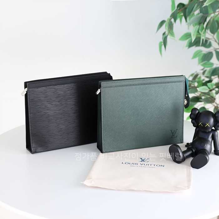 [국내배송] 루*비통 포쉐트 보야주 타이가 에피세아 글래시어 클러치 (2color)