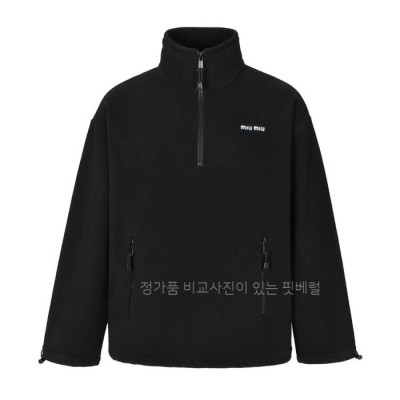 미*미우 하프 지퍼 플리스 맨투맨