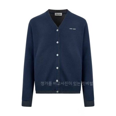 미*미우 로고 가디건