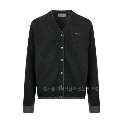 미*미우 로고 가디건