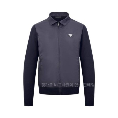 프*다 로고 니트 패딩