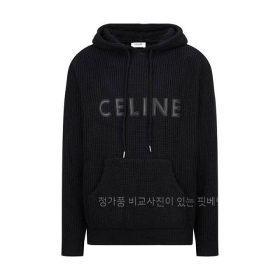 셀*느 로고 니트 후드