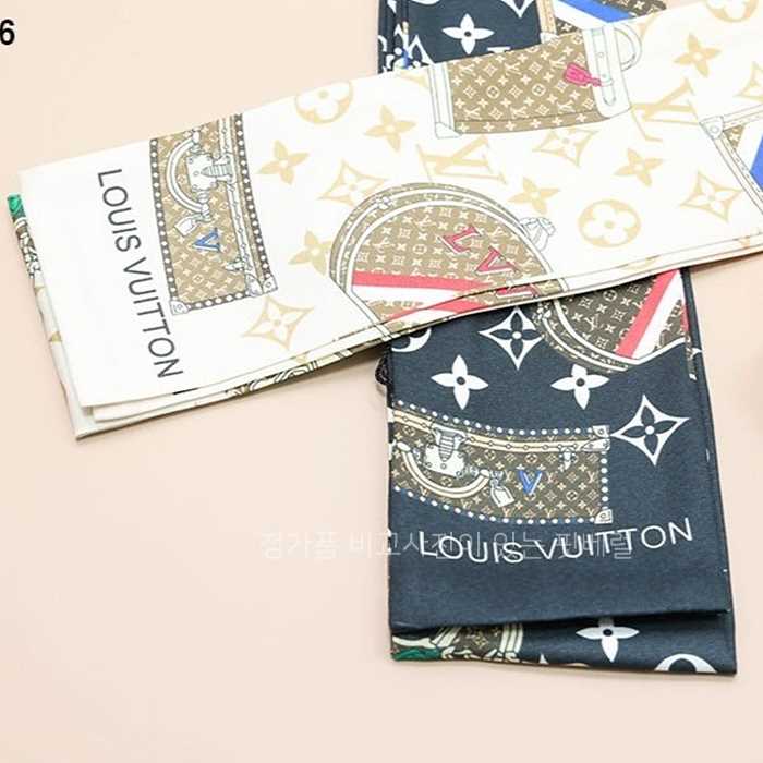 [국내배송] 루*비통 트레블 트렁크 방도 스카프 (2color)