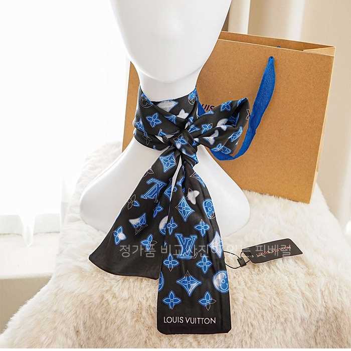 [국내배송] 루*비통 플라이트 모드 네온 모노그램 방도 스카프