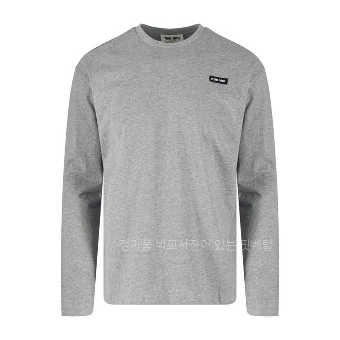 미*미우 로고 긴팔티셔츠