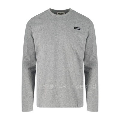 미*미우 로고 긴팔티셔츠