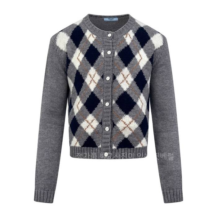 프*다 그레이 라운드 가디건