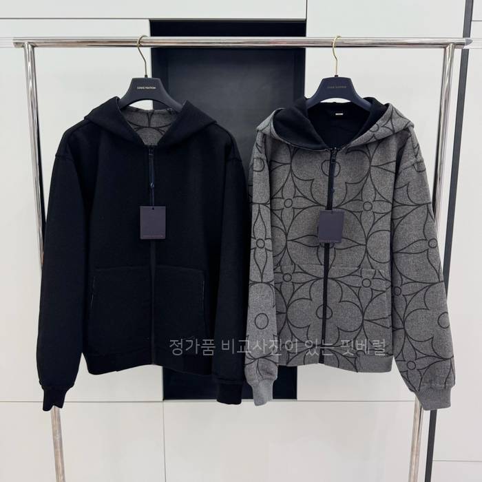 루*비통 리버서블 더블 페이스 후디드 블루종 자켓