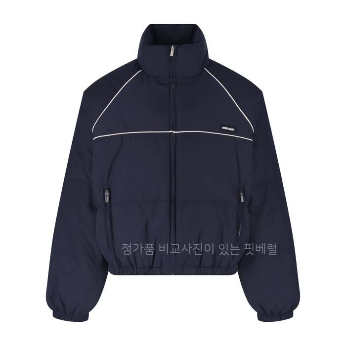 미*미우 로고 다운 패딩