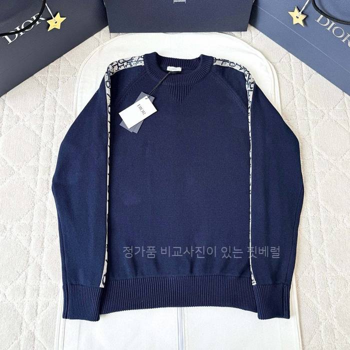 디* 오블리크 인서트 니트