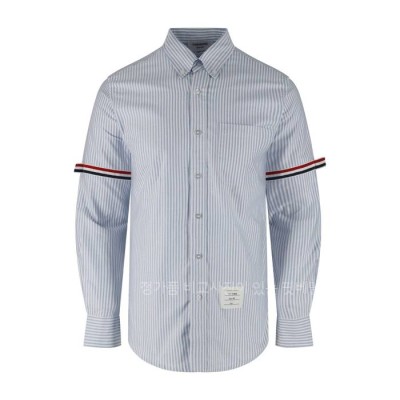 톰*라운 암밴드 스트라이프드 셔츠