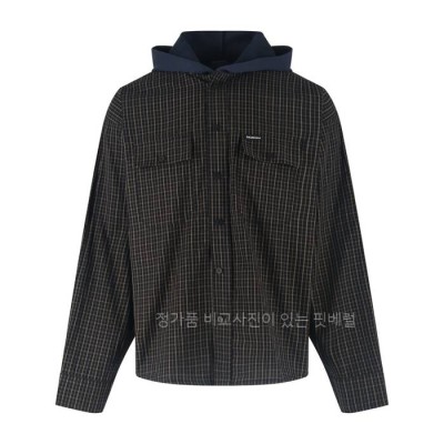 발*시아가 리버시블 체크 후드 자켓